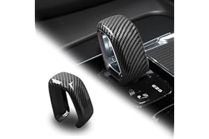 GIPFIRE for Volvo XC90 560 XC60 XC40 590 V60 V90 Interior Accessories car Gear Shift Knob Panel Cover ABS Carbon Fiber Pattern Sticker (Contemporary)