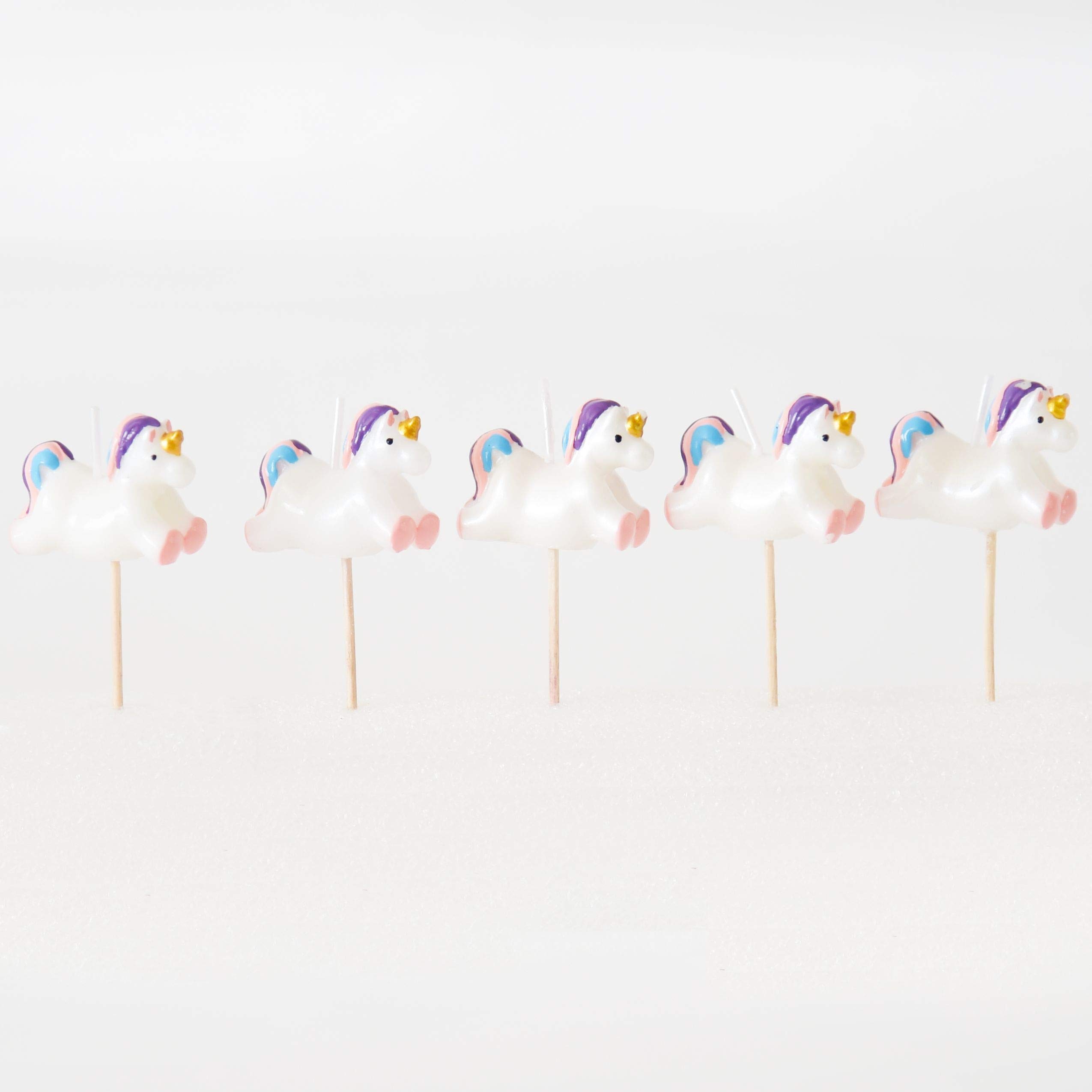 Smiling Faces Birthday Candles for Cake Topper Decoration Design Animals Pirate 1 30 40 50 21 Number Candle Easy to Use Perfect for Parties & Special Occasions – Unicorn