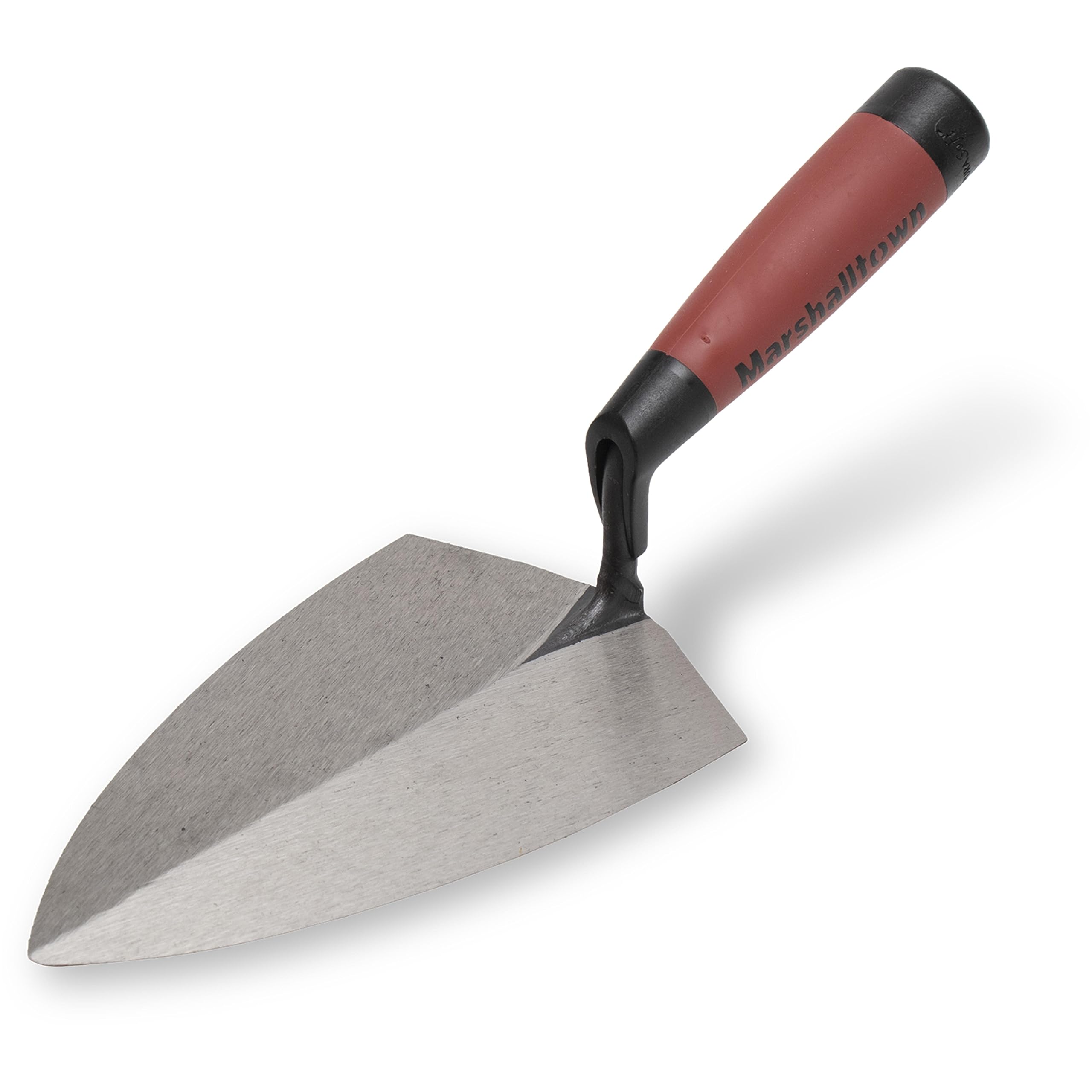 MARSHALLTOWN 57D Tile Setter’s Trowel – 7" x 4⅜" High Carbon Steel Blade, DuraSoft® Handle, One‑Piece Forged Construction for Fast Adhesive Spreading and Tile Setting