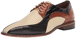 Stacy Adams Men's Turano Bike Toe Oxford, Brown