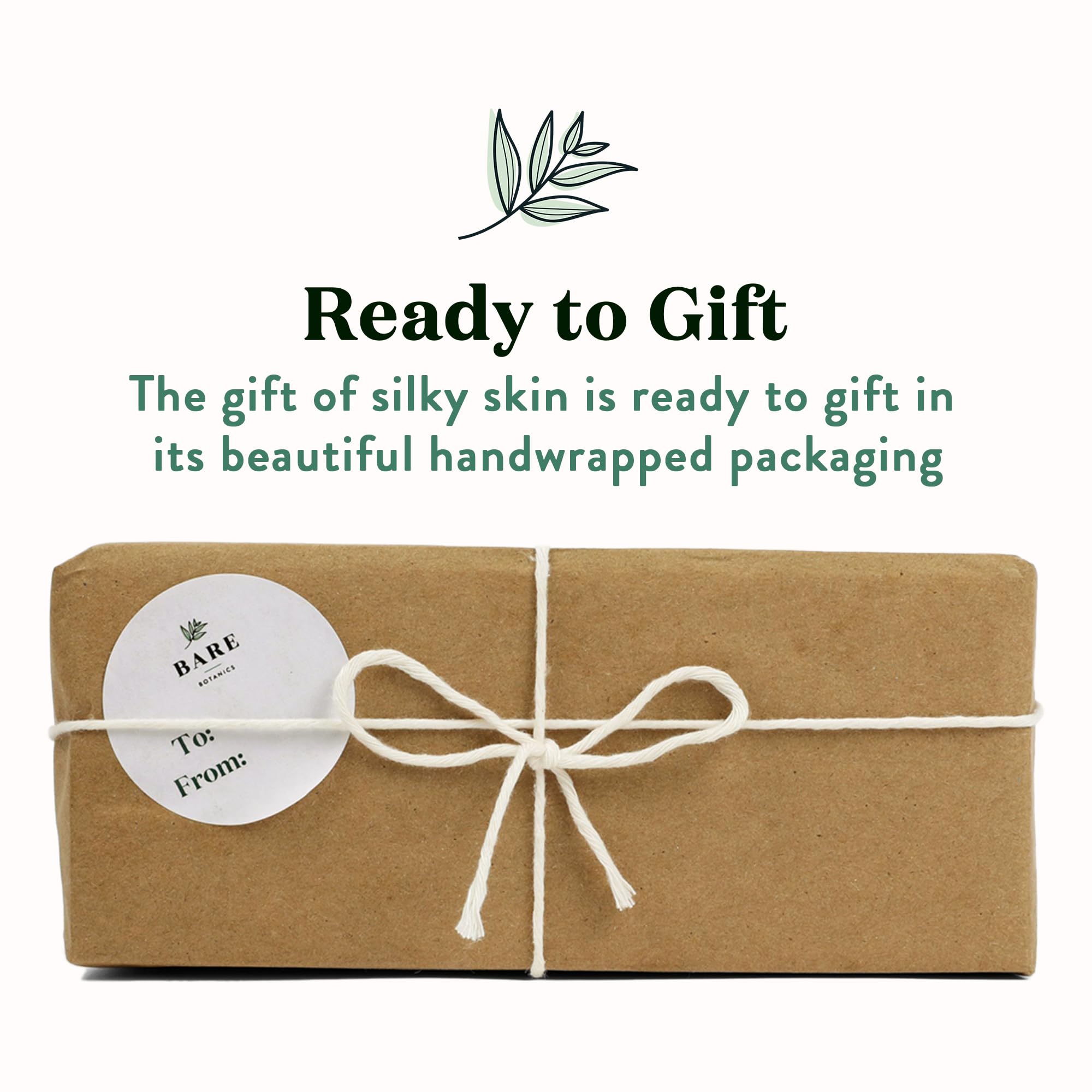 Bare Botanics 3 pc Body Scrub Gift Set - Ready to Gift Naturally Scented Sea Salt Scrub Made in Madison, WI - Formulated w/Skin Loving Moisturizers - Vegan, Cruelty Free Exfoliator w/a Cute Spoon