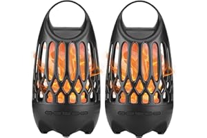 Tioneger Flame Outdoor Bluetooth Speakers, LED Table Lamp Speaker, Flame Light Speaker, Portable Wireless Waterproof Outdoor/Indoor LED Flickers Speaker with Handle, Gifts for Men (H1)