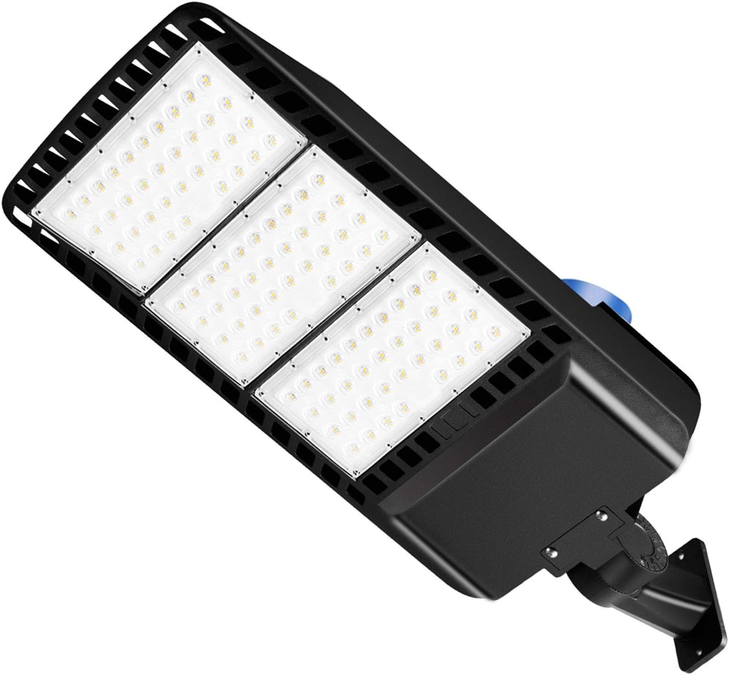 Romwish 200W LED Parking Lot Light, 26000LM Adjustable Commercial Security Lighting, Dusk to Dawn Photocell Sensor, 5000K Daylight Glow, IP65 Waterproof Outdoor Pole Light with Arm Mount