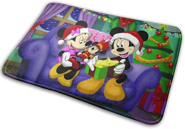Immagini Natalizie Topolino E Minnie.Ritorno Alla Polvere Di Natale Anime Topolino E Minnie Per Interni Ed Esterni Tappeto Antiscivolo Per Bagno E Cucina 40 X 60 Cm Amazon It Casa E Cucina