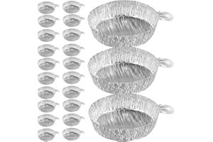 Gatuida 100pcs Aluminum Foil Weighing Trays Lightweight Stackable Aluminum Sample Plates for Accurate