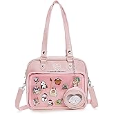 ZAROXOXS Ita Bag Crossbody Handbags Kawaii Shoulder Purse Square Backpack with Insert Anime Pins Display