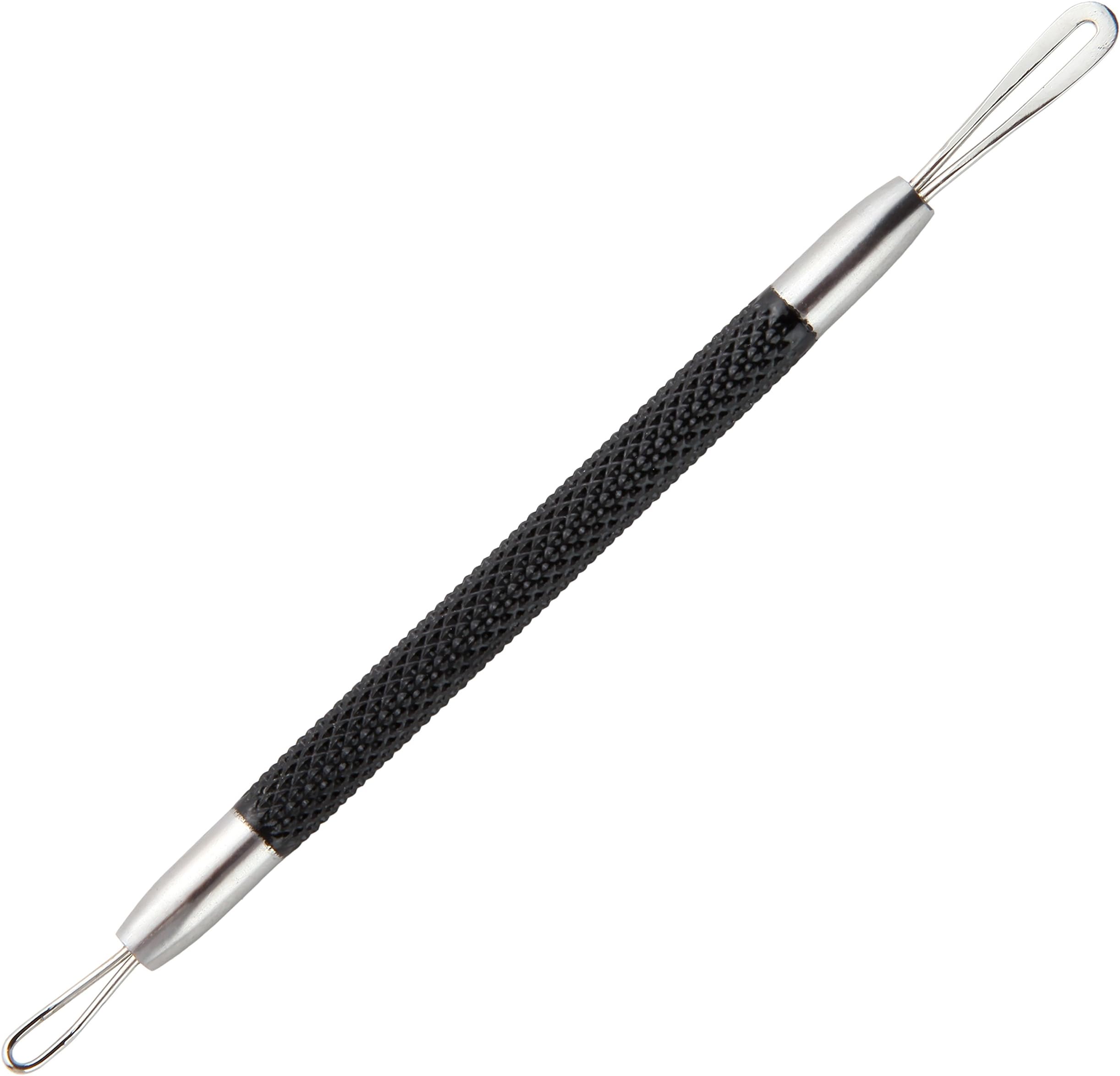 Blackhead Extractor Acne Remover Tool - Comedone Removal - Zit/Pimple Popper - Chemical Free Healthy Skin Care - Blemish Extraction - Midnight Black