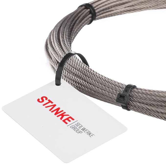 250 M Edelstahldrahtseil 1,5 Mm – 7x7 V4A (AISI 316), Rostfrei, Mittelflexibel, DIN 3055, Für Geländer, Rankhilfen, Abspannungen Und DIY-Projekte