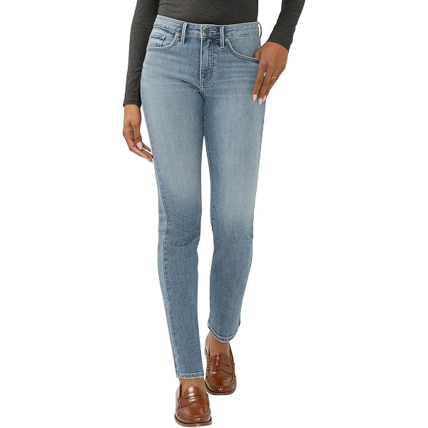 Silver Jeans Co. Women's Avery High Rise Curvy Skinny Crop Jeans - Medium Wash, 25W X 26L, Power Stretch Denim, Contoured Waistband