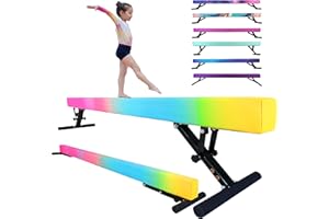 Seliyoo 8FT Adjustable Balance Beam, Gymnastics Beam for Kids, High and Lower Gymnastic Training Beam for All Gymnastic Levels- Gymnastics Equipment for Teens at Home and Gym Use