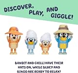 Bluey Family Figures Trip Pack of 4 Articulated Toys Bandit Chilli Bingo view 3