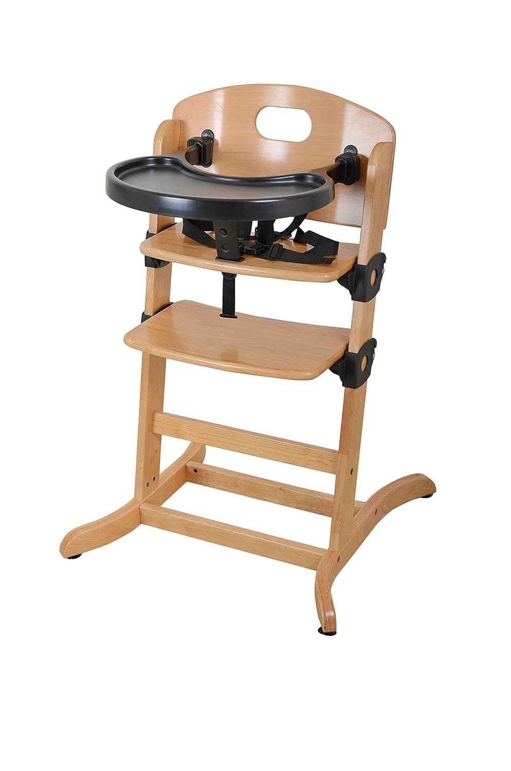 east coast multi height wooden high chair