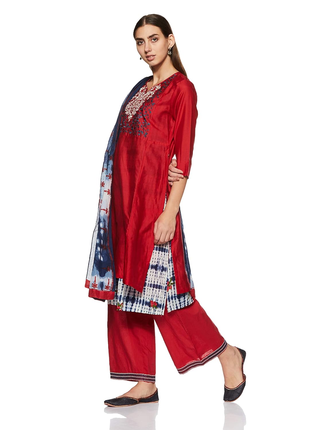 biba women's straight salwar suit set