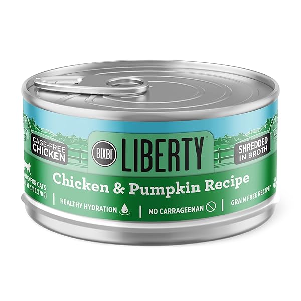 BIXBI LIBERTY CANNED WET CAT FOOD – GRAIN...