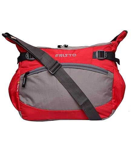 Fristo Red and Grey Unisex sidebag