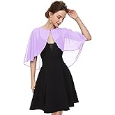 Soft Chiffon Shawls Wraps Shrug for Wedding Evening Dress Cape Cover Up for Women