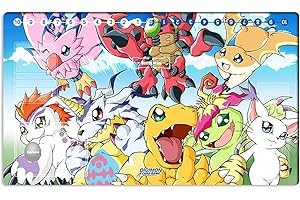 Mlikemat New DTCG Duel Playmat Digimon Adventure Agumon Tailmon Trading Card Game TCG CCG Mat Pad + Free Bag (ZD002-14-SM)