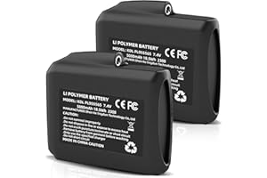 Hczykya 7.4V 5000mAh Lithium Polymer Batteries - 2pcs Rechargeable Li-Polymer Batteries for Heated Gloves Socks Hats Jacks. S
