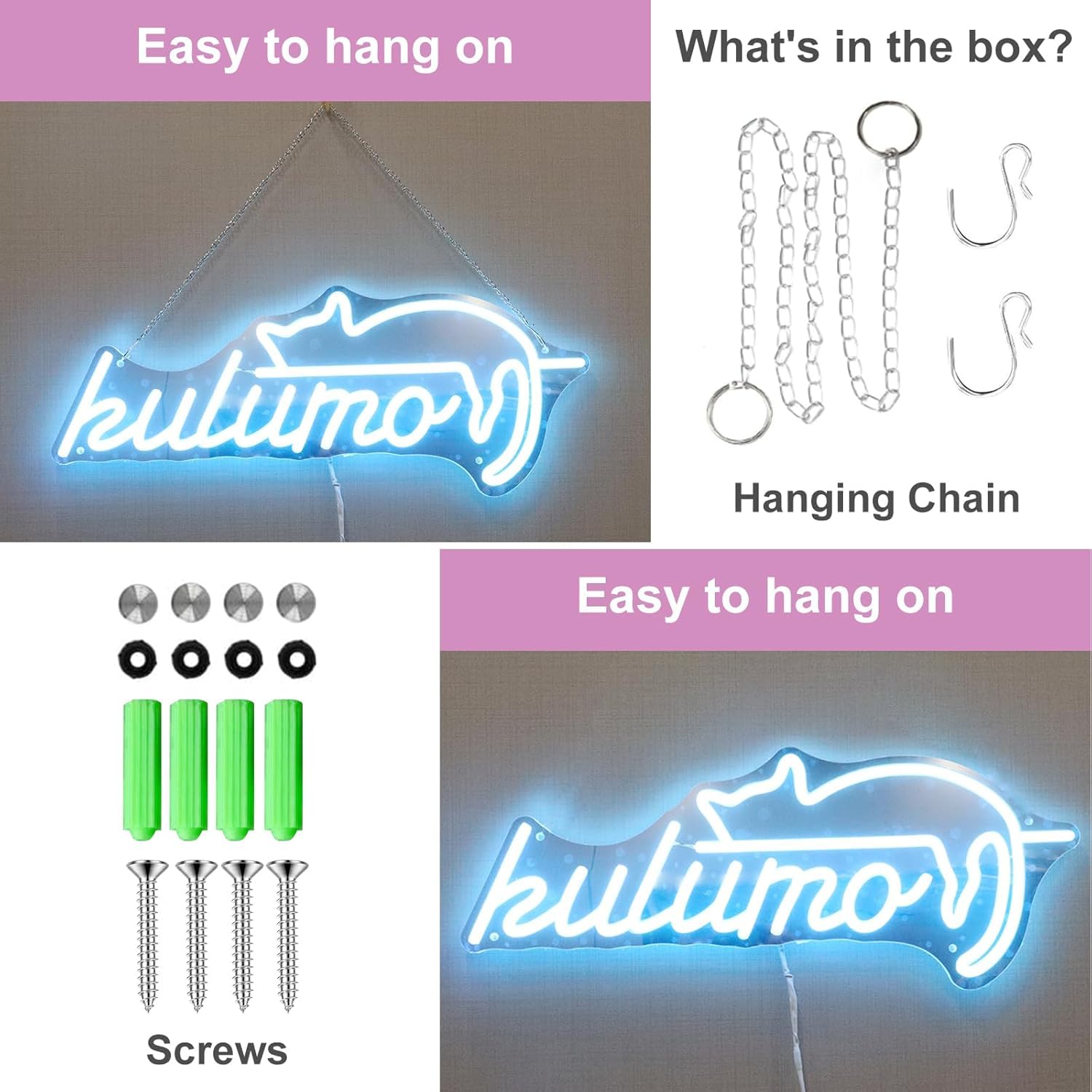 Neon Schild Personalisiert, LED Namensschild Leuchtreklame mit 12 Farboptionen Anpassbar für Hochzeit Geburtstag Party Bar Salon Gaming Zimmer Wanddeko Schlafzimmer (20-140cm Länge) 6