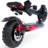 Electric Scooter for Adults, 40 Miles, 1200W Off Road Tire Dual Suspension | 1200W Fast Foldable E-Scooter with Side Light 11''All Terrain Tire Dual Disc Brake