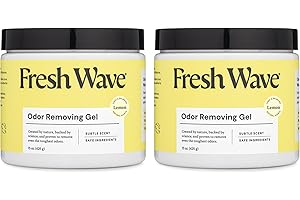 Fresh Wave Lemon Odor Removing Gel, 15 oz., Pack of 2 - Safer Odor Absorbers for Home, Natural Plant-Based Odor Eliminator, E