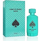 Jo Milano Game of Spades Moon Parfum Spray | 3.4 oz (100ml) | Amber, Fresh, Sweet, Musky, Warm Spicy Scent | Long Lasting Fragrance for Men and Women (Unisex)