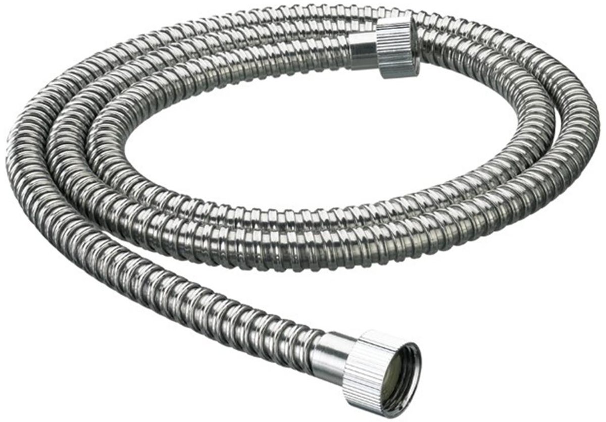 Bristan HOS 175NN01 C 1.75m Nut to Nut Std Bore Shower Hose - Chrome