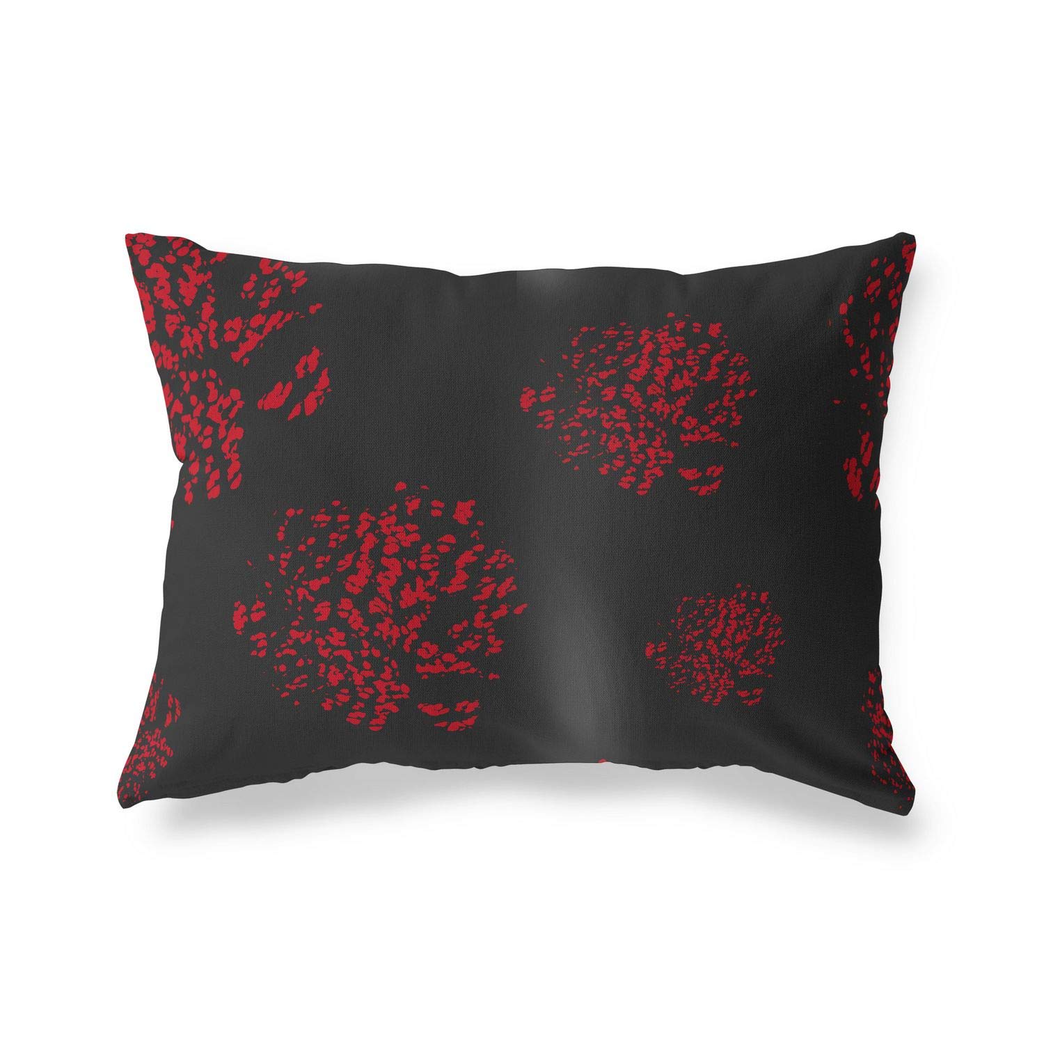 Bonamaison Decorative Cushion Cover Red & Black, Throw Pillow Covers, Home Decorative Pillowcases for Livingroom, Sofa, Bedroom, Size: 35x50 Cm - Designed and Manufactured in Turkey
