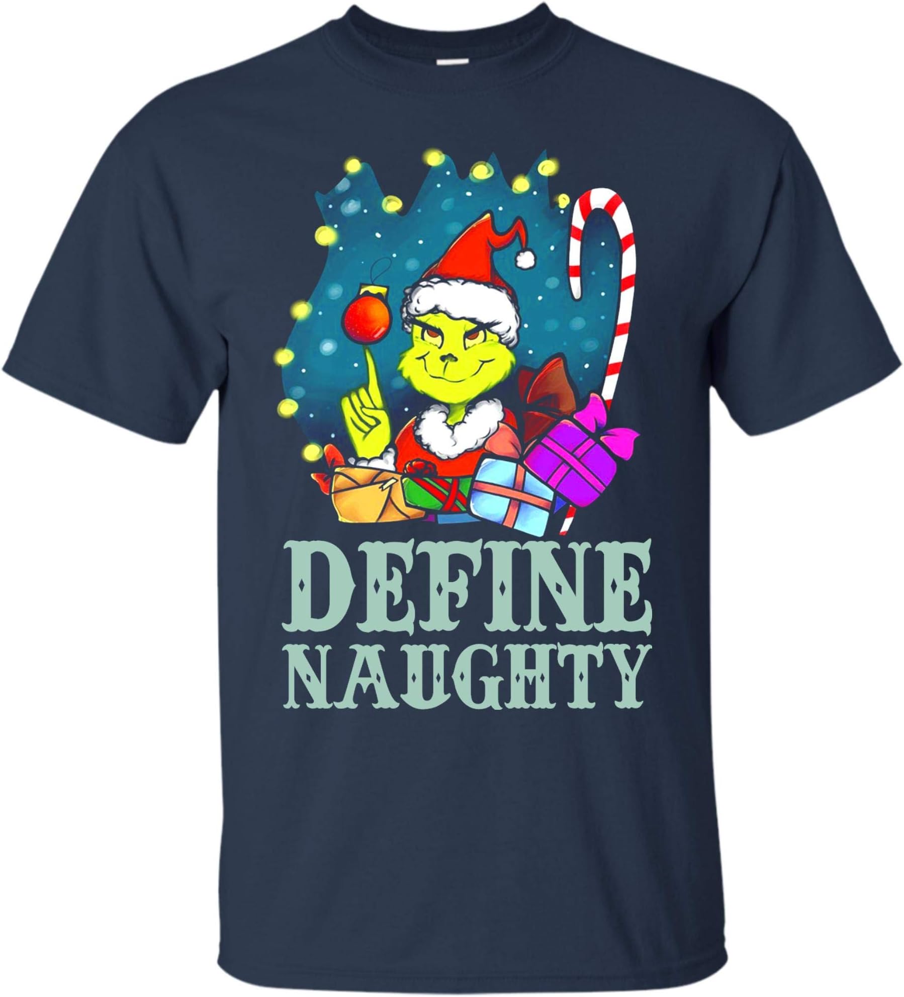 Define Naughty Shirt, Dr. Seuss Shirt, Grinch Stole Christmas Shirt