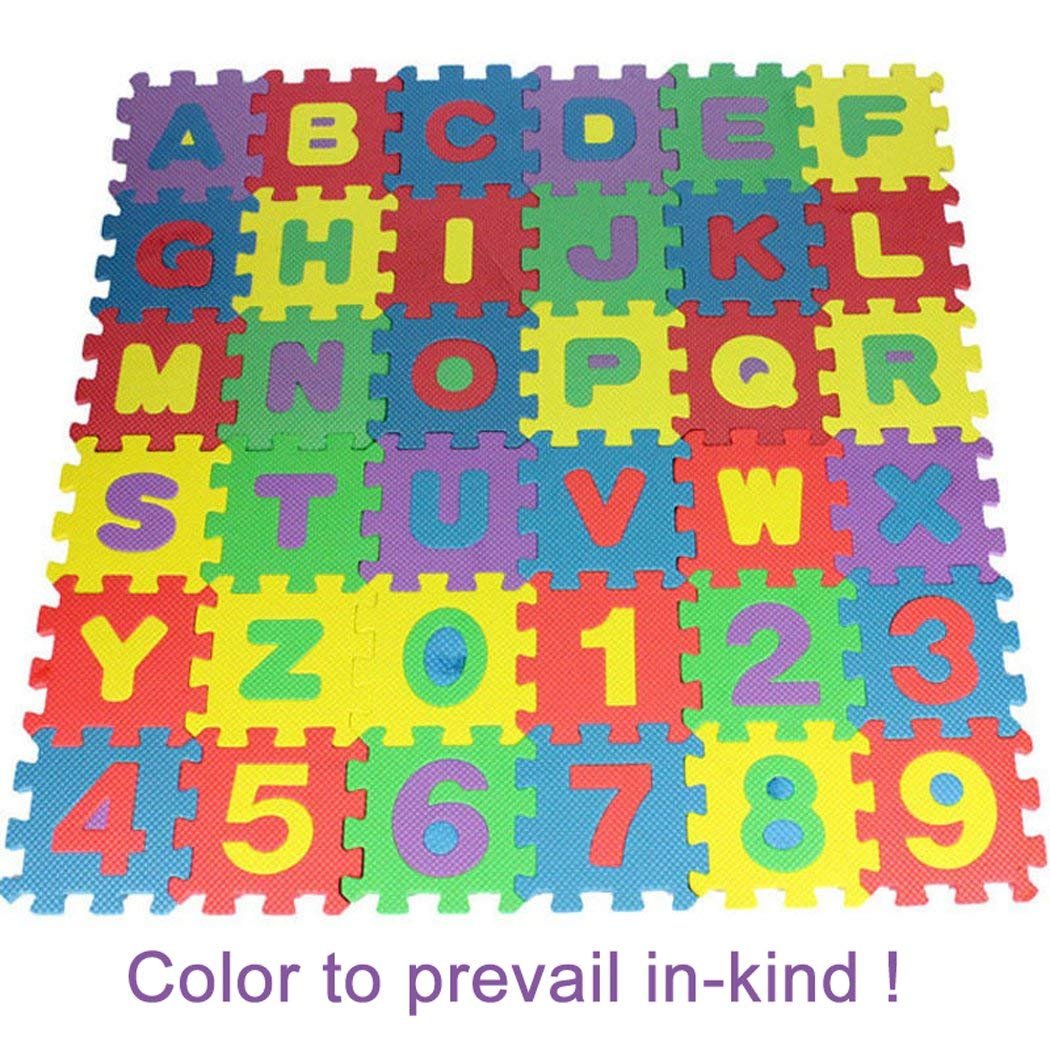 36PCS Baby Alphanumeric Puzzle Foam Mats Non-Toxic Material Toy Gift