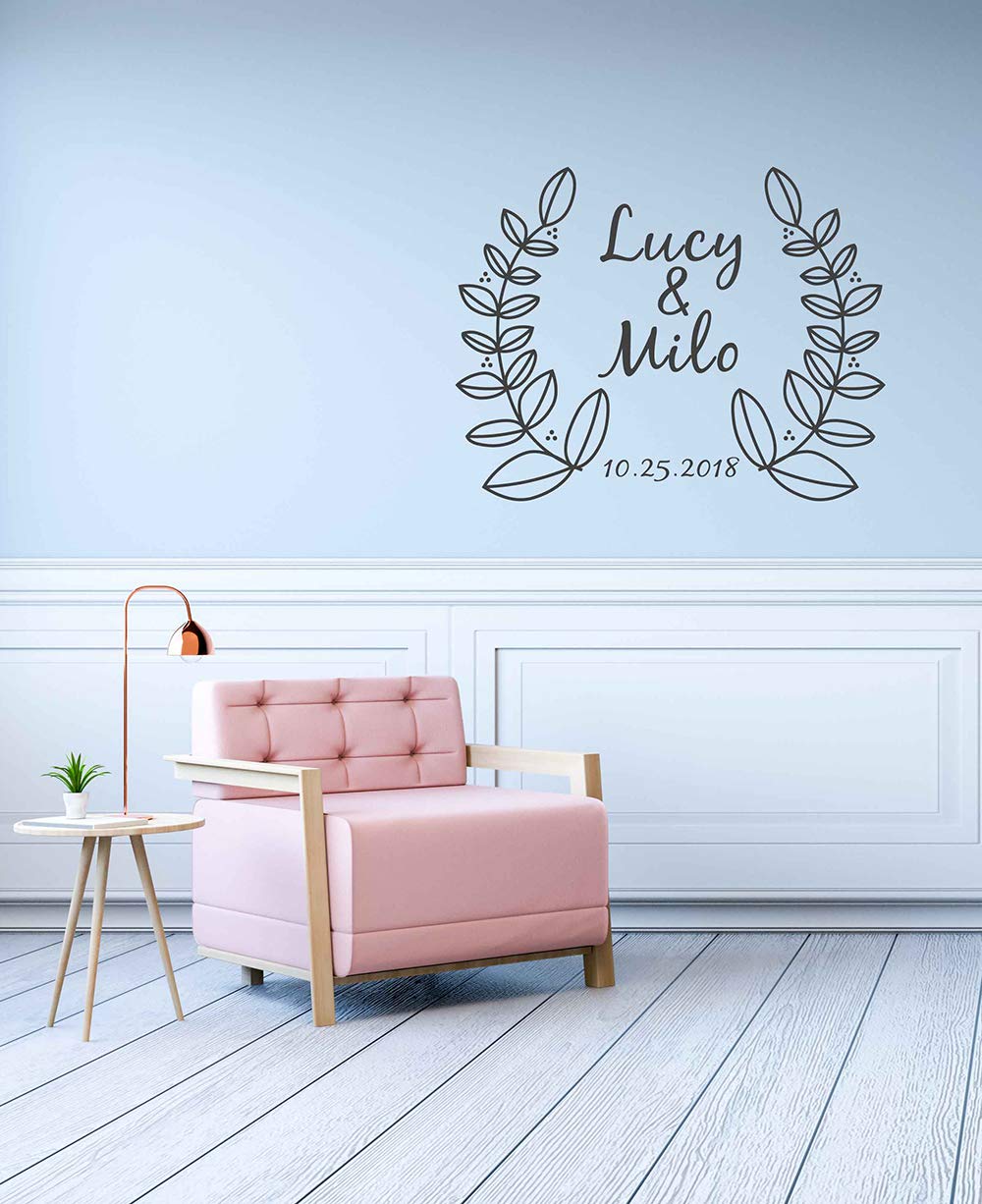 Wedding Monogram wall Decal wedding monogram stickers