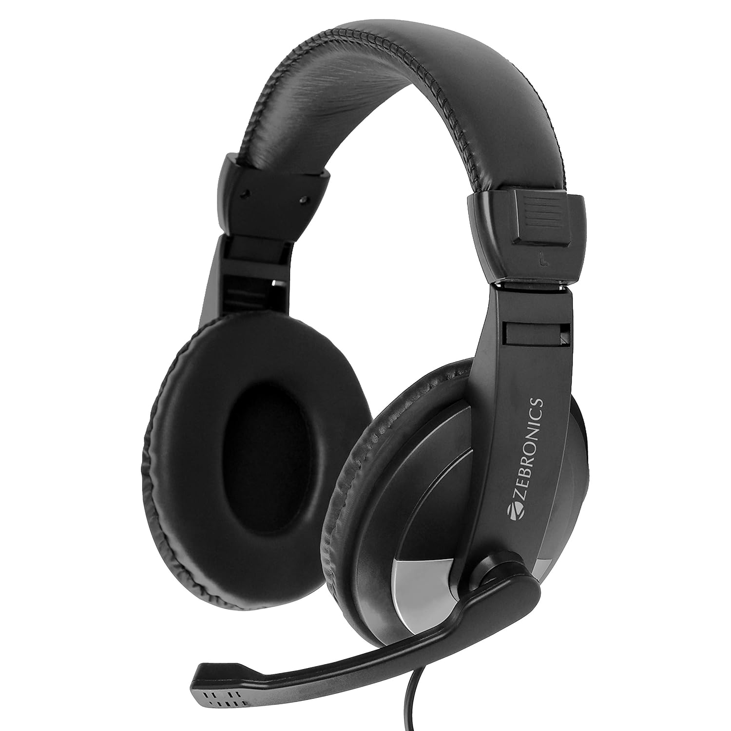 Zebronics Zeb200HM Headphone with Mic, Dual 3.5mm Connectors