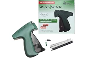 MicroStitch Tagging Gun Kit – Includes 1 Needle, 600 White Fasteners & 480 Black Fasteners (Starter Kit)