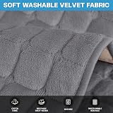 LINGKY Soft Flannel Sofa Covers 70x180cm Grey Non-Slip 1 2 3 Seater view 6