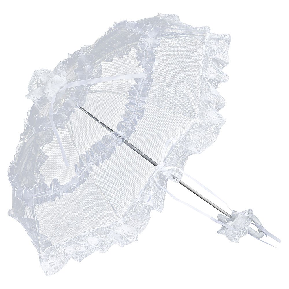 VON LILIENFELD Bridal/Wedding Umbrella"Salomea", White