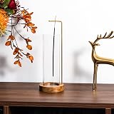IMEEA Walnut Incense Holder with Glass Ash Catcher for Meditation view 7