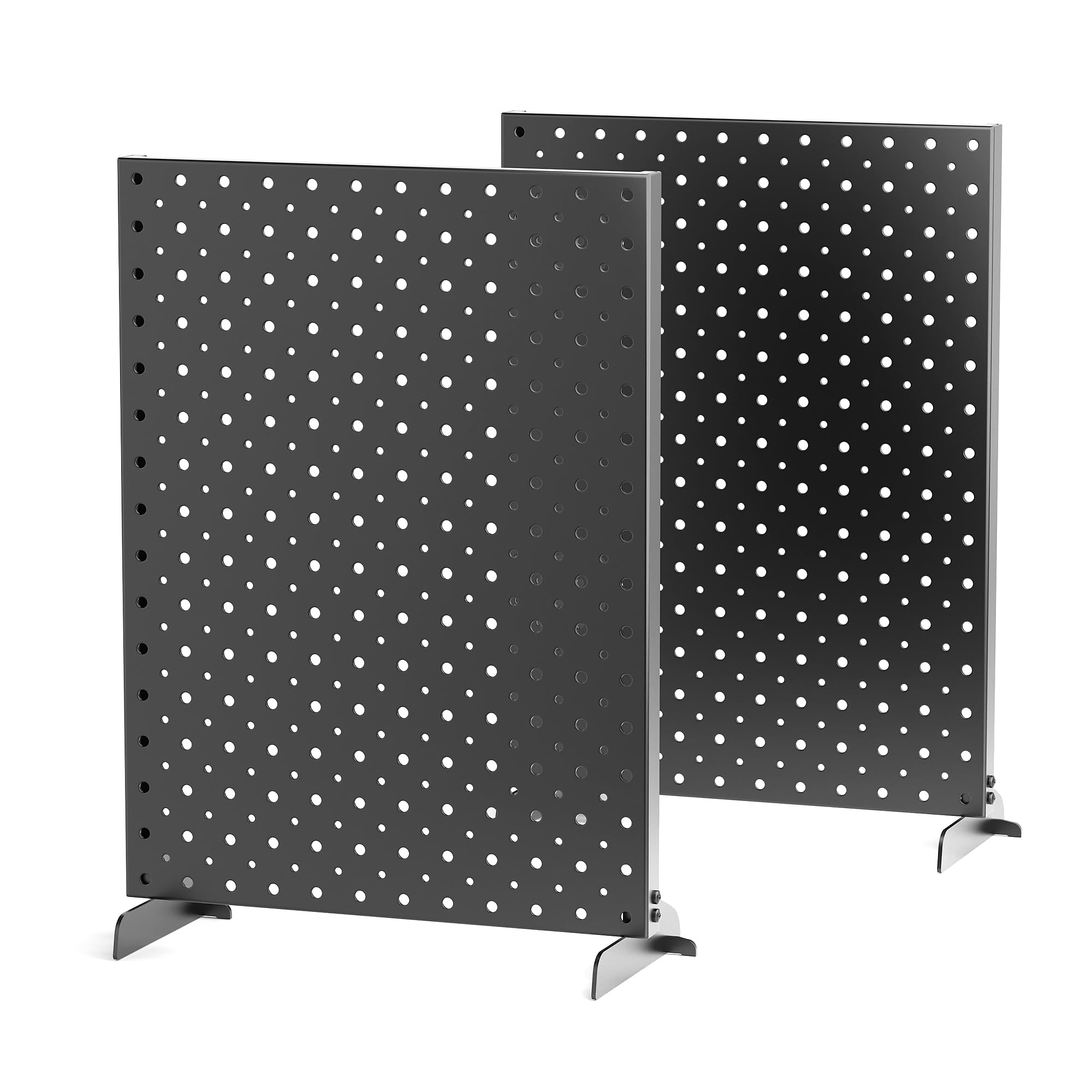 Photo 1 of Ultrawall Pegboard Display Stand, Metal Tabletop Pegboard Display, Accessories Rack Organizer for Jewelry, Retail Stores, Craft Shows, 12"X16", 2pcs Black