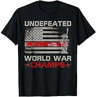 Amazon.com: Undefeated 2 Time World War Champions T Shirt