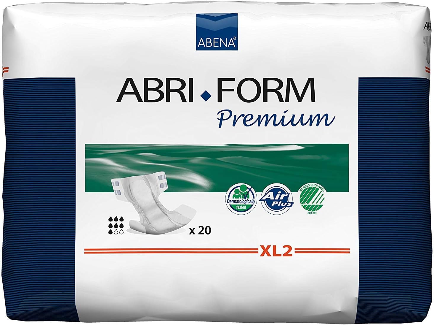 3400ml Abri Form Premium Extra Large Breathable Brief Count Size: 80