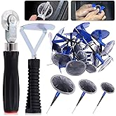Glarks 26Pcs Tire Repair Patch Tool Kit Including 1Pc Tire Patch Roller, 1Pc Tire Inner Liner Scraper and 24Pcs 4mm/6mm/9mm T