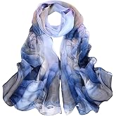 Geoxury Chiffon Scarfs for Women Lightweight Scarf Shawl Fashion Scarves Sunscreen Shawls for Ladies