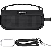 Baval Soft Silicone Cover Case for Bose New SoundLink Flex Portable Bluetooth Speaker 2nd Gen,Black Silicone Cover