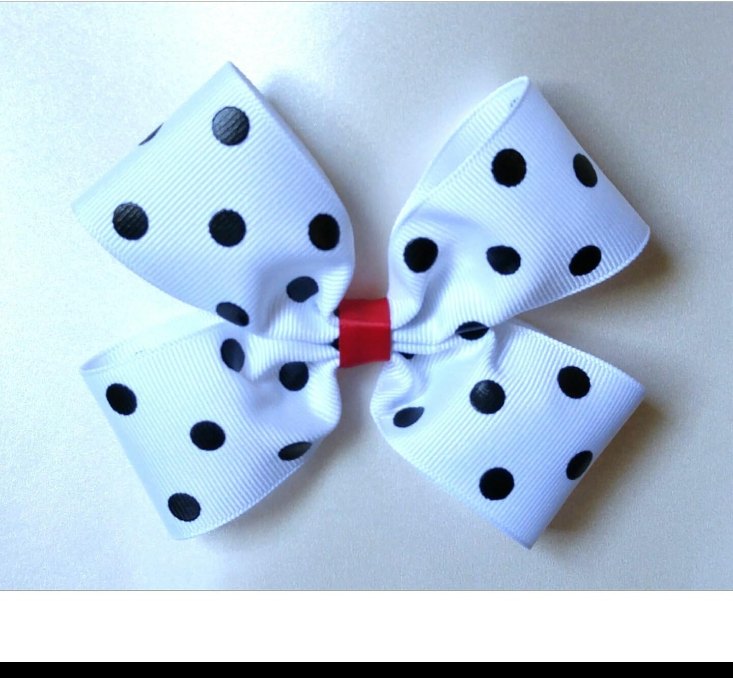101 Dalmatians hair bow Polka dots