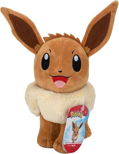 Pokémon Eevee Plush 8-Inch Authentic Details Kids Toys