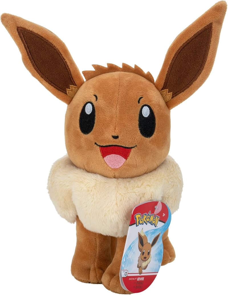 Pokémon Eevee Plush 8-Inch Authentic Details Kids Toys