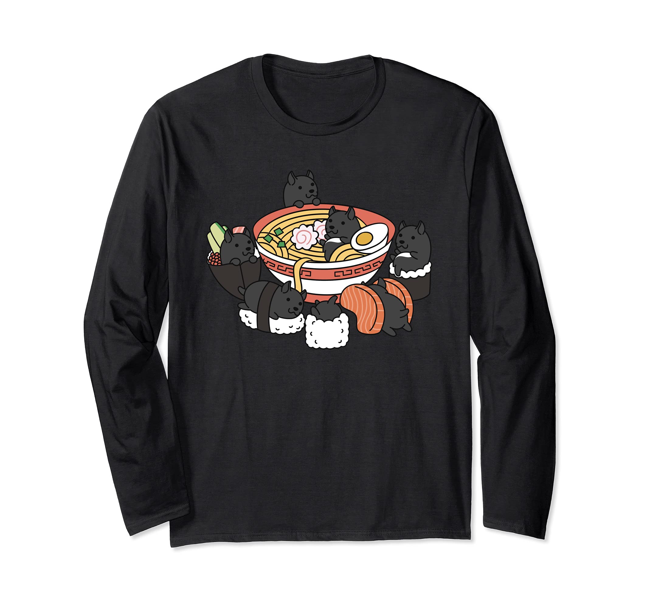 Ramen Sushi Cane Corso Dog Long Sleeve T-Shirt