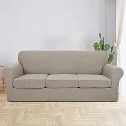 JIVINER 4 Pieces Oversized Sofa Slipcovers Stretch