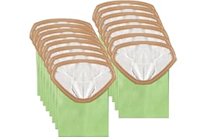 GUDOTRA 15 Pack Replacement 107314 Micro Filter Bags for ProTeam Super Coach Pro 6 GoFree Flex Pro and ProVac FS 6 Vacuum Open Triangular Collar 6 Quart