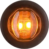 Optronics Led C/M 3/4 Rnd Amb Marker Lt Amber 2 Diode W/Grmt