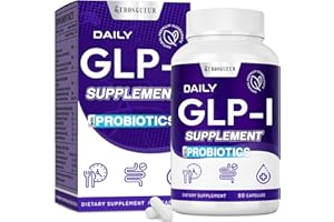 STRONGUEUR GLP-l Supplement for Women & Men, 16-in-1 Targeted Formulas, No Stomach Discomfort, Natural GLP-l with Probiotic, Hops & Eriocitrin, GLP-l for Digestive, Energy & Gut Health - Vegan, 60 Capsules